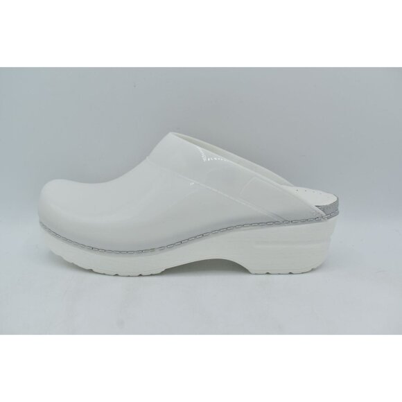 Dansko Womens Size US 7.5-8 EU 38 Sonja Translucent White Slip On Clogs Shoes - Picture 6 of 12